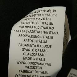 Pre Owned Versace Collection Black Studded Jersey Mini Dress M