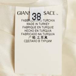 Pre Owned Versace Collection White Leather Sleeveless Mini Dress XS   
