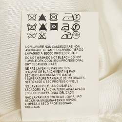 Pre Owned Versace Collection White Leather Sleeveless Mini Dress XS   
