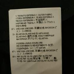 Pre Owned Versace Collection Black Printed Crepe Pencil Skirt M