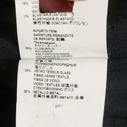 Pre Owned Versace Collection Black Embellished Crepe One-Shoulder Maxi Dress L