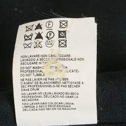 Pre Owned Versace Collection Black Embellished Crepe One-Shoulder Maxi Dress L