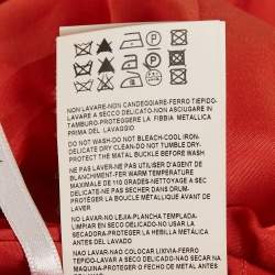 مملوكة مسبقًا Versace Collection Orange Cotton Belted Mini Dress M