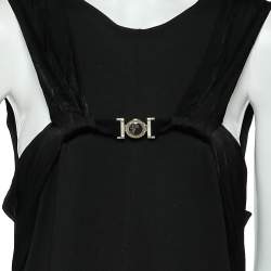 Versace Collection Black Knit Sleeveless Shift Dress M