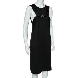 Versace Collection Black Knit Sleeveless Shift Dress M