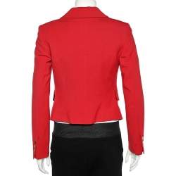 Versace Collection Red Double Breasted Blazer S