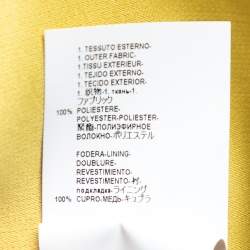 Pre Owned Versace Collection Beige Knit Medusa Embossed Hook Coat M