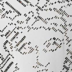 Pre Owned Versace White Crystal Medussa Head Embellished knit T-Shirt L