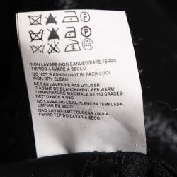 Versace Collection Black Textured Wool Pants S