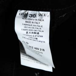 Pre Owned Versace Collection Black Denim Straight Fit Jeans M