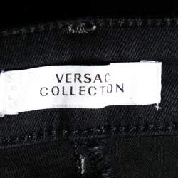 Pre Owned Versace Collection Black Denim Straight Fit Jeans M