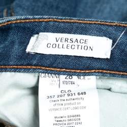 Pre Owned Versace Collection Blue Denim Slim Fit Jeans S