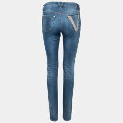 Pre Owned Versace Collection Blue Denim Slim Fit Jeans S
