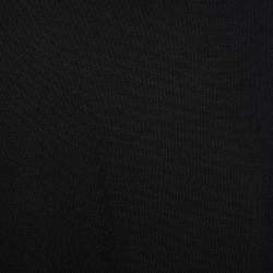 Versace Collection Black Rib Knit Button Front Cardigan L