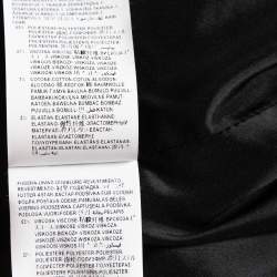 Versace Collection Black Crepe Zip Detail Blazer XS