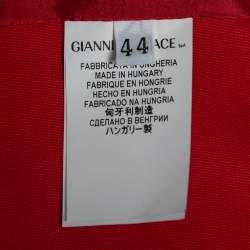 Versace Collection Vintage Red Wool Single-Breasted Blazer M