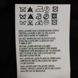 Pre Owned Versace Collection Black Draped Knit Bodycon Midi Dress M