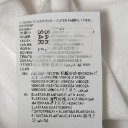 Pre Owned Versace Collection White Embellished & Printed Jersey T-Shirt M