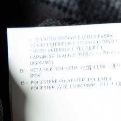 Pre Owned Versace Collection Black Floral Printed Silk Knit Cardigan M