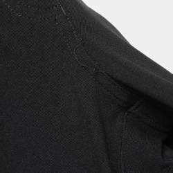 Pre Owned Versace Collection Black Stretch Knit Slim Fit Trousers L