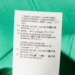 Pre Owned Versace Collection Green Stretch Crepe Pencil Skirt L