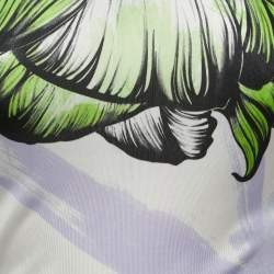 Versace Collection Multicolor Printed Jersey V-Neck T-shirt S