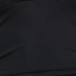 Versace Collection Black Jersey Sleeveless Ruched Mini Dress M