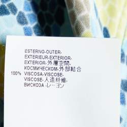 Versace Collection Multicolor Jersey Boat Neck Shift Dress M