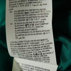 Pre Owned Versace Collection Green Crepe Stud Detail Mini Skirt S