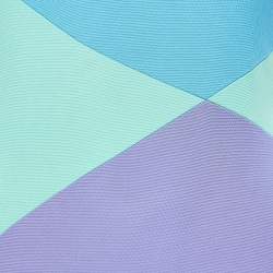 Pre Owned Versace Collection Multicolor Stretch Crepe Sleeveless Sheath Dress S  
