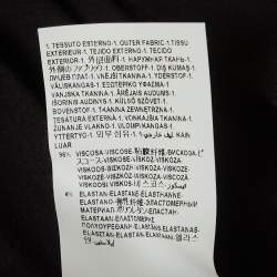 Pre Owned Versace Collection Black Satin Applique Jersey Embellished Mini Dress M