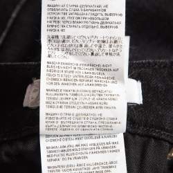 Pre Owned Versace Collection Black V Studded Denim Slim Jeans S Waist 26"