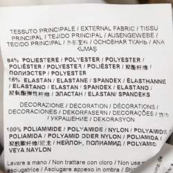 Pre Owned Versace Jeans Couture Metallic Baroque Print Stretch Synthetic One Shoulder Dress M