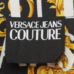 Versace Jeans Couture Black Baroque Printed Cotton Shirt L