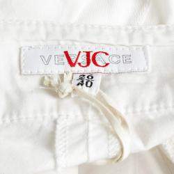 Versace Jeans Couture White Cotton Trousers S