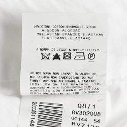 Versace Jeans Couture White Cotton Trousers S
