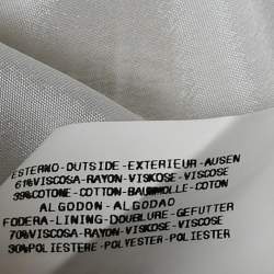 Pre Owned Versace Jeans Couture White Abstract Print Cotton Blend Mini Dress S