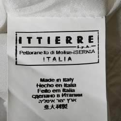 Pre Owned Versace Jeans Couture White Abstract Print Cotton Blend Mini Dress S