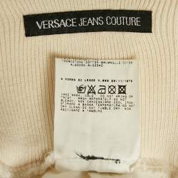 Pre Owned Versace Jeans Couture Chiffon and Rib Knit Trim Joggers S