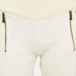 Pre Owned Versace Jeans Couture Chiffon and Rib Knit Trim Joggers S