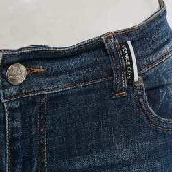 Versace Jeans Blue Denim Embellished Pocket Jeans M Waist 30"