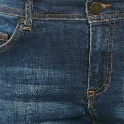 Pre Owned Versace Jeans Blue Washed Denim Jeans M Waist 30"