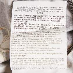 Pre Owned Versace Jeans Couture Black Baroque Print Jersey Bodysuit S