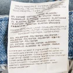 Versace Jeans Couture Blue Logo Print Denim Jeans M Waist 28"