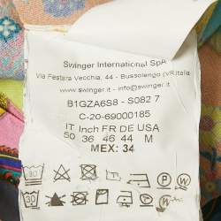 Pre Owned Versace Jeans Couture Multicolor Paisley Chain Print Full Sleeve Shirt XL 