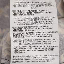 Pre Owned Versace Jeans Couture Black Crepe Baroque-Print Panelled Dress M