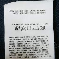 Pre Owned Versace Jeans Couture Navy Blue Wool Turtle Neck Jumper XL