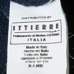 Pre Owned Versace Jeans Couture Navy Blue Wool Turtle Neck Jumper XL