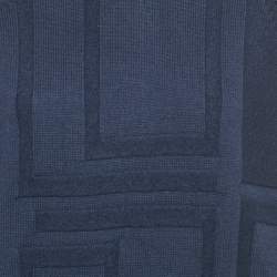 Pre Owned Versace Jeans Couture Navy Blue Wool Turtle Neck Jumper XL