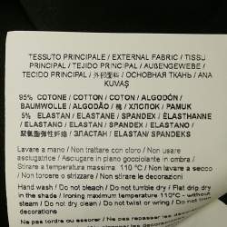 Pre Owned Versace Jeans Couture Black Logo Studded Cotton Knit Crop T-Shirt S